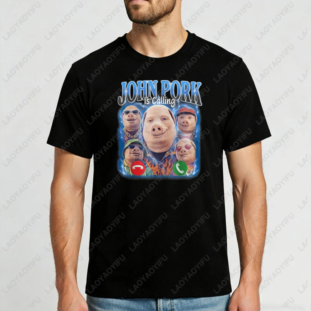 John Pork Is Calling T Shirt Cotton Casual Funny Meme Graphic Tee Humor Pig Lover Daily Wear Comfortable Breathable Top
John Pork Is Calling T Shirt Cotton Casual Funny Meme Graphic Tee Humor Pig Lover Daily Wear Comfortable Breathable Top