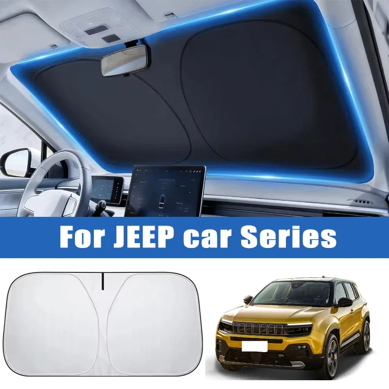 Car Windshield Sunshade Cover for JEEP Wrangler GrandCherokee Compass Renegade Cherokee Front Window Sun Shade UV Protection
Car Windshield Sunshade Cover for JEEP Wrangler GrandCherokee Compass Renegade Cherokee Front Window Sun Shade UV Protection