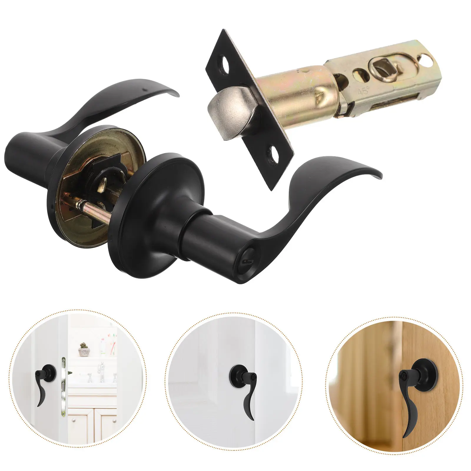 Matte Style Door Handle Lock Key Bedroom Bathroom Living Room Privacy Interior Door Hardware Silent Operation
Matte Style Door Handle Lock Key Bedroom Bathroom Living Room Privacy Interior Door Hardware Silent Operation