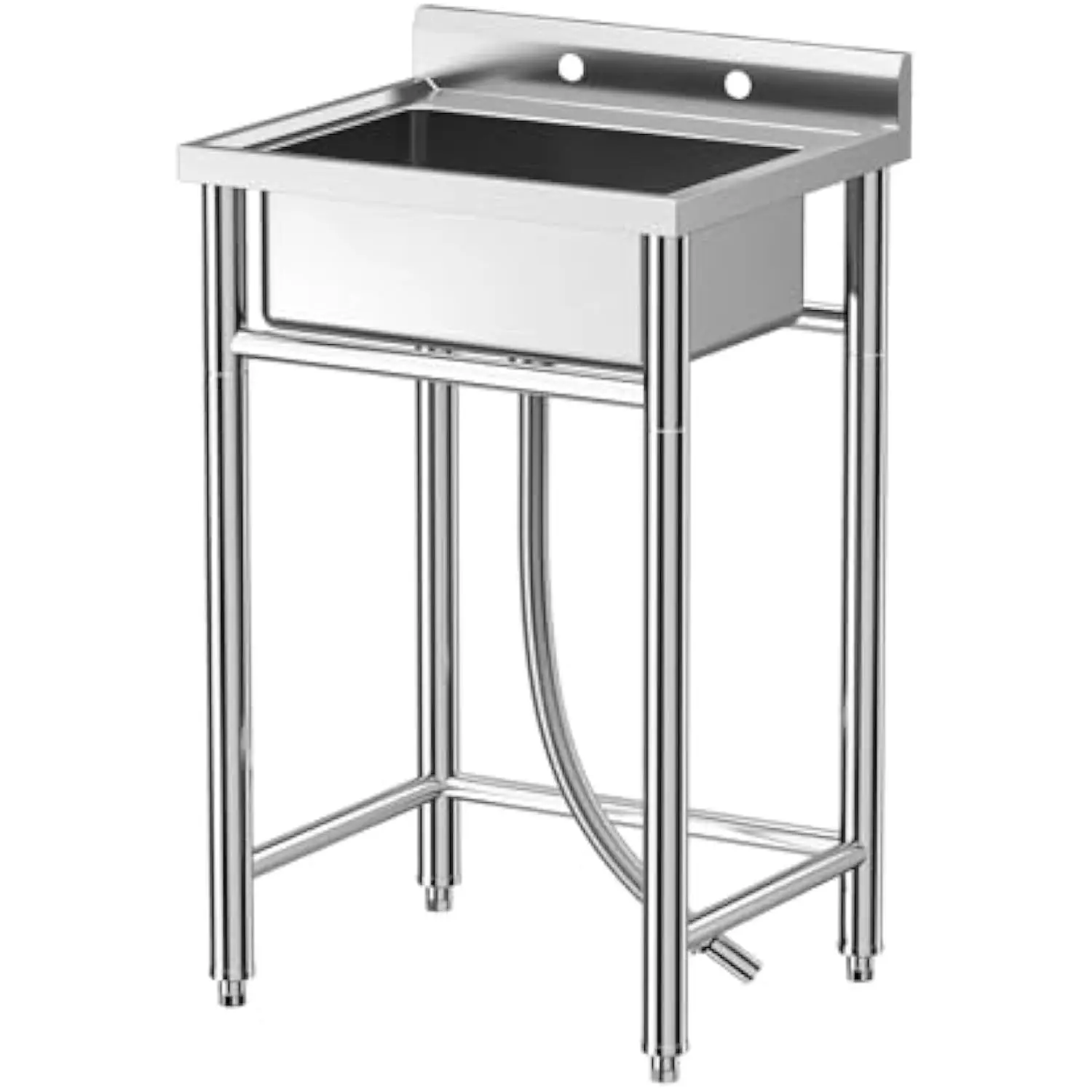 28 Inch Stainless Steel Utility Sink, Freestanding Single Bowl Commercial Sink Kitchen Sink for Restaurant Laundry Room Bathroo
28 Inch Stainless Steel Utility Sink, Freestanding Single Bowl Commercial Sink Kitchen Sink for Restaurant Laundry Room Bathroo