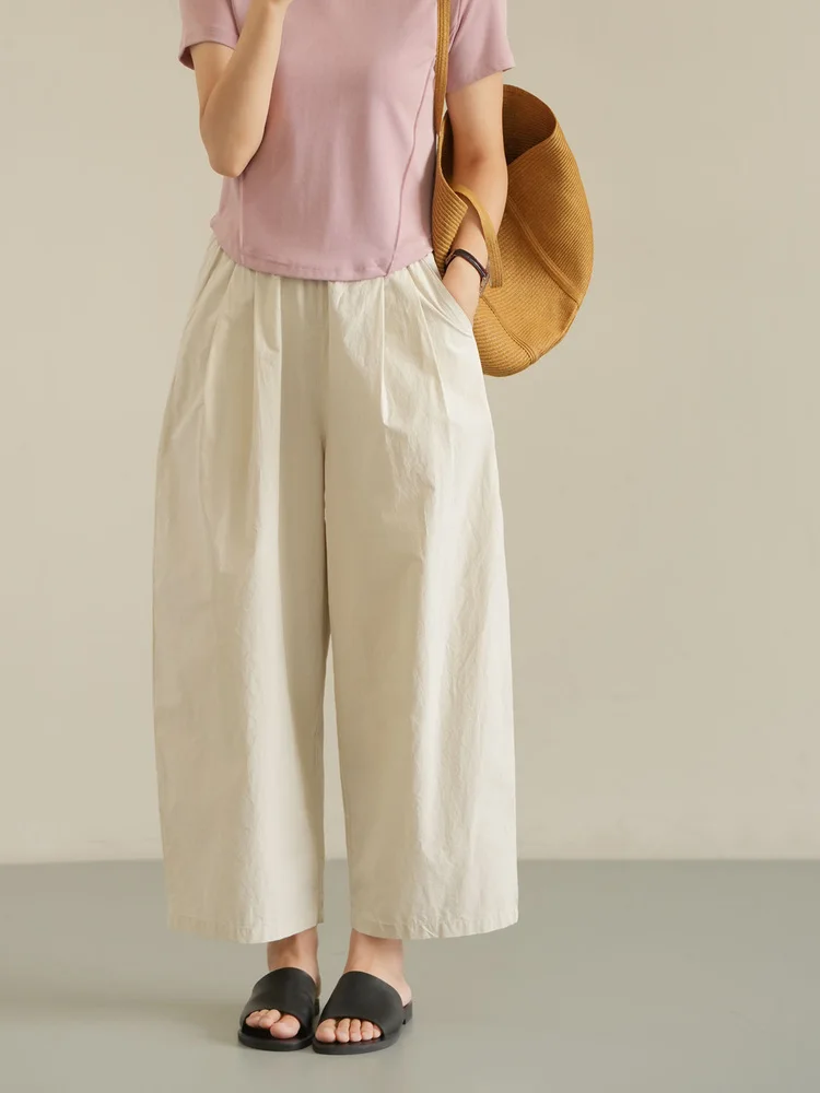 Washed Pure Cotton Ladies Nine-Piece Pants Thin Loose Balloon Pants Casual Straight Leg Trousers for Women Summer Online Store
Washed Pure Cotton Ladies Nine-Piece Pants Thin Loose Balloon Pants Casual Straight Leg Trousers for Women Summer Online Store