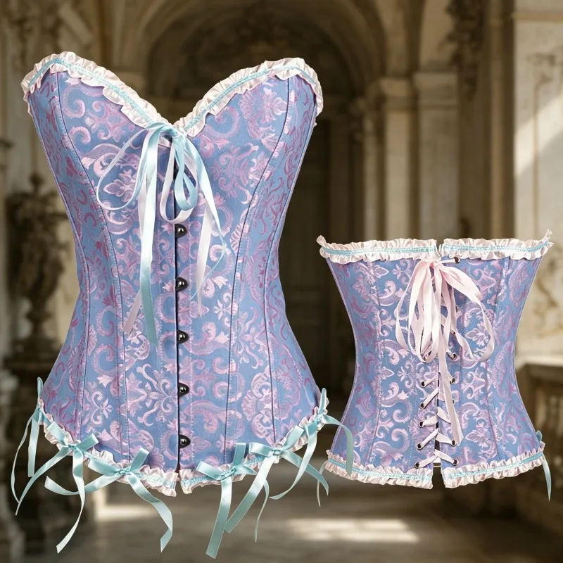 Women's Steel Frame Bridal Dress Can Be Worn As A Bottom Layer and A Waist Cinching Corset
Women's Steel Frame Bridal Dress Can Be Worn As A Bottom Layer and A Waist Cinching Corset