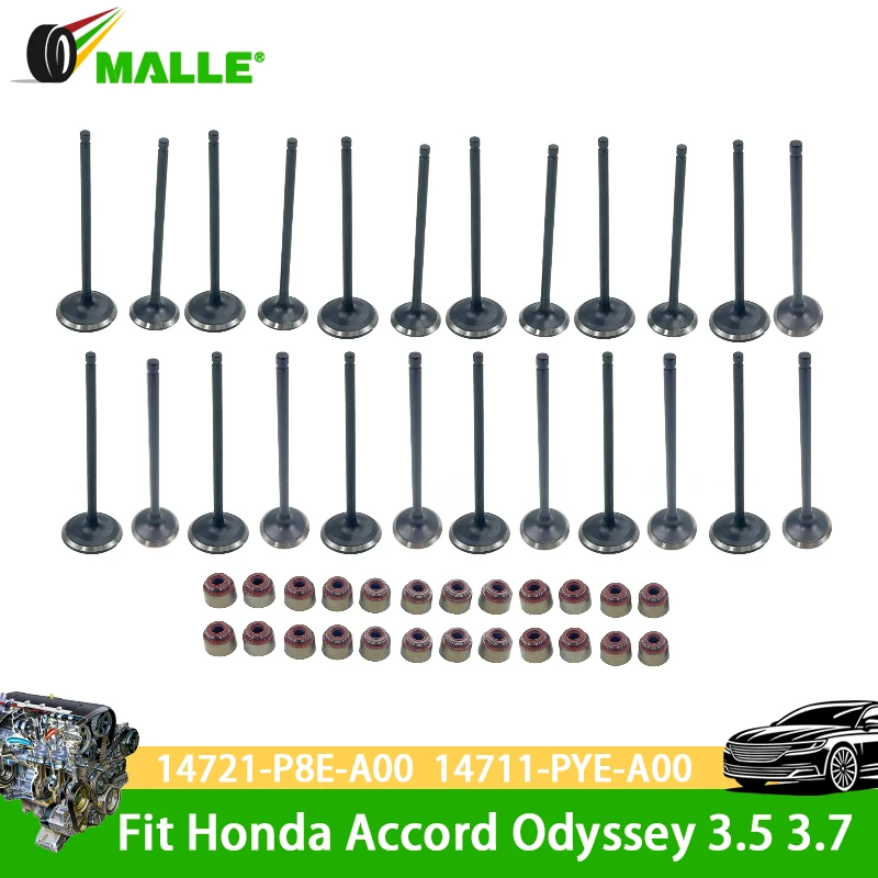 Intake Exhaust Valves & Oil Stem Seal For Honda Accord Acura MDX Odyssey 3.5 3.7 Car Parts Kit OE 14721-P8E-A00 14711-PYE-A00
Intake Exhaust Valves & Oil Stem Seal For Honda Accord Acura MDX Odyssey 3.5 3.7 Car Parts Kit OE 14721-P8E-A00 14711-PYE-A00