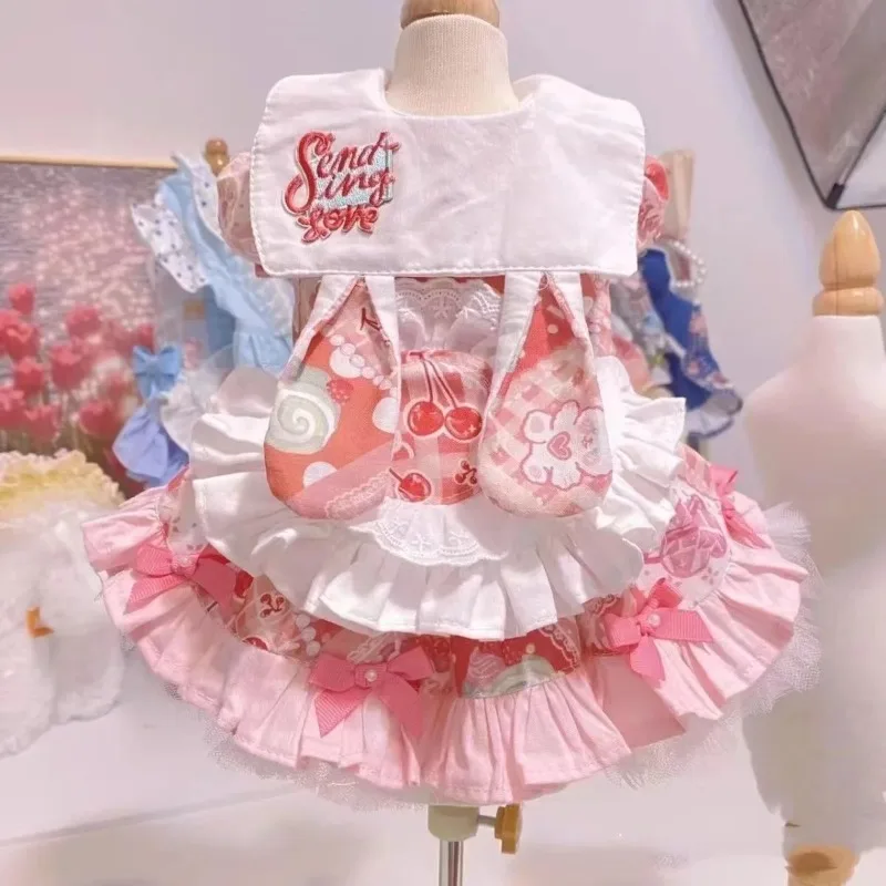 Autumn New Dog Skirt Pink Princess Bubble Sleeve Dress Cat Dog Clothes Marquis Cartoon Cherry Rabbit Ears Designer Dog Clothes
Autumn New Dog Skirt Pink Princess Bubble Sleeve Dress Cat Dog Clothes Marquis Cartoon Cherry Rabbit Ears Designer Dog Clothes