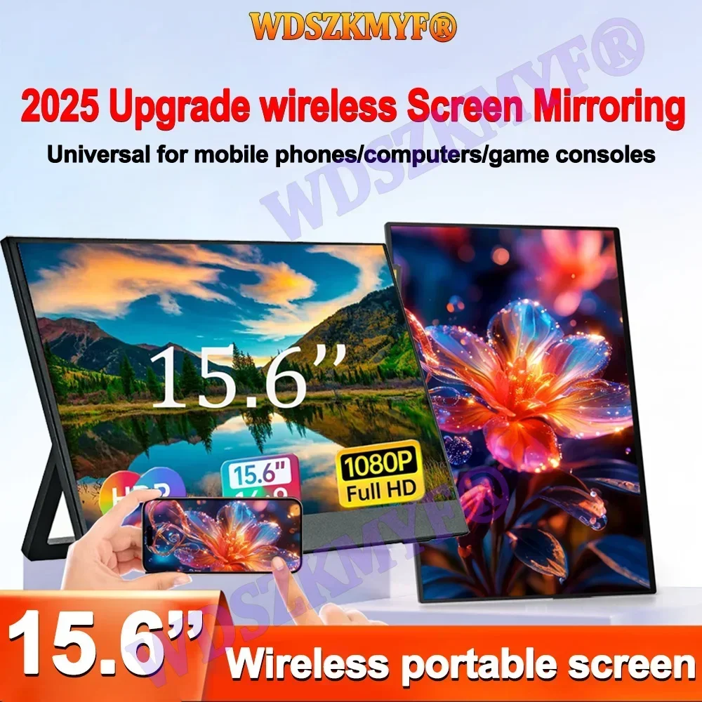 НОВЫЙ 15,6-дюймовый беспроводной портативный FHD 1080P 16:9 IPS-панель со вторичным дисплеем, компьютерный монитор Type-C HDMI для ноутбука Xbox Switch
НОВЫЙ 15,6-дюймовый беспроводной портативный FHD 1080P 16:9 IPS-панель со вторичным дисплеем, компьютерный монитор Type-C HDMI для ноутбука Xbox Switch