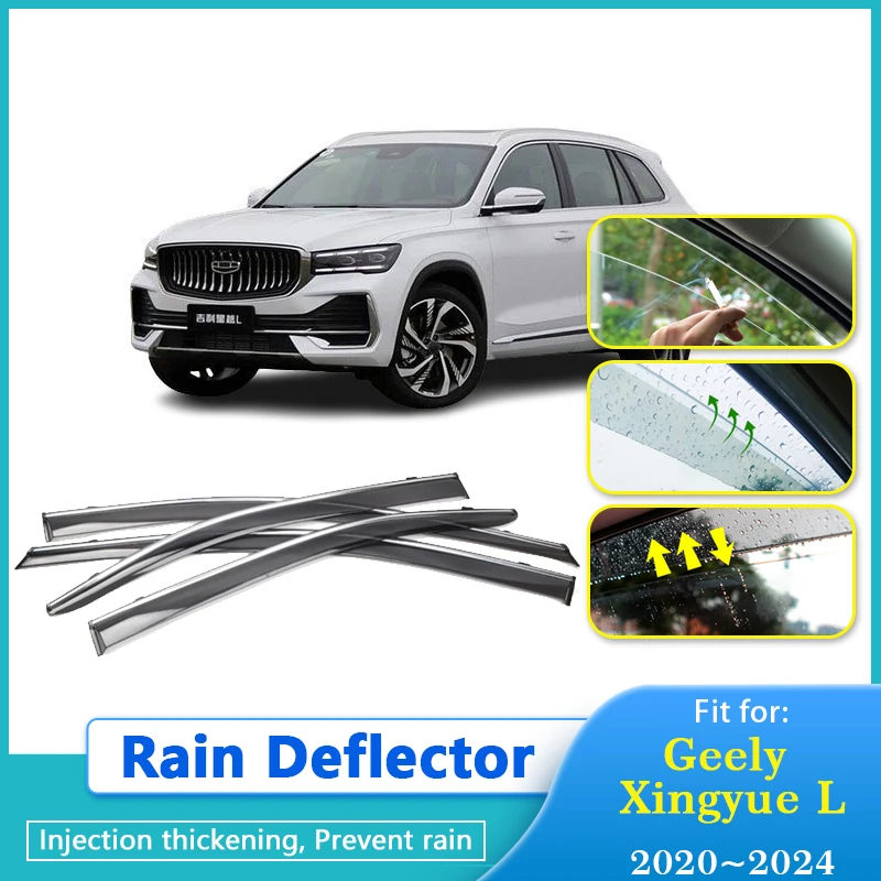 Rain Deflectors For Geely Xingyue L Monjaro KX11 2020 2021 2022 2023 2024 Window Visors Sun Rain Deflector Guard Car Accessories
Rain Deflectors For Geely Xingyue L Monjaro KX11 2020 2021 2022 2023 2024 Window Visors Sun Rain Deflector Guard Car Accessories