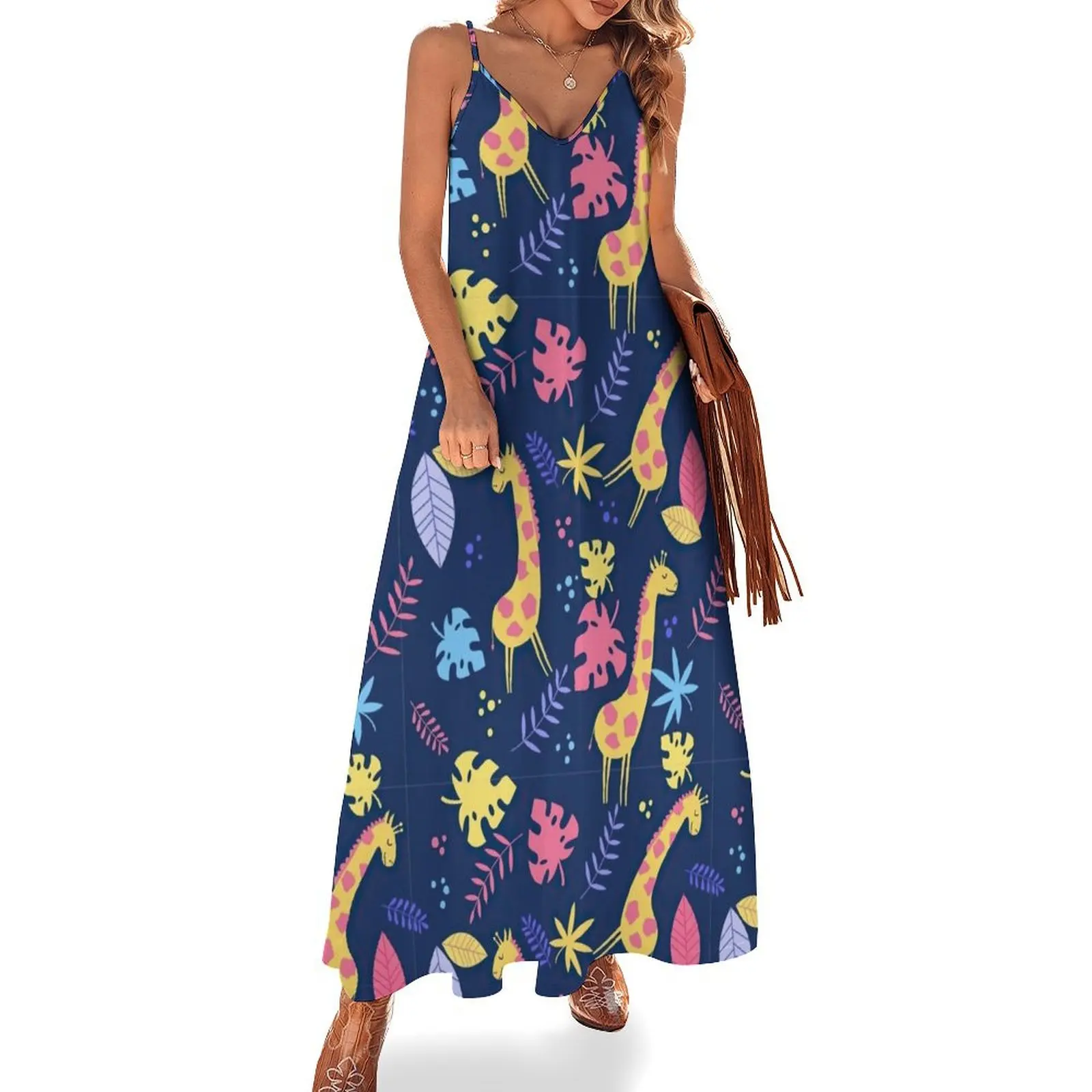 Multicolor Giraffe Leaves Sleeveless Dress dresses for woman 2025 dress dresses summer clothes for women ceremony dresses Dress
Multicolor Giraffe Leaves Sleeveless Dress dresses for woman 2025 dress dresses summer clothes for women ceremony dresses Dress