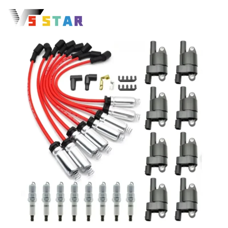 1788407 6737104 2-50069 8pcs Round Ignition Coil + Spark Plug + Wire For 2011-2016 GMC Sierra Denali 2500 HD 3500 HD V8 6.0L Red
1788407 6737104 2-50069 8pcs Round Ignition Coil + Spark Plug + Wire For 2011-2016 GMC Sierra Denali 2500 HD 3500 HD V8 6.0L Red
