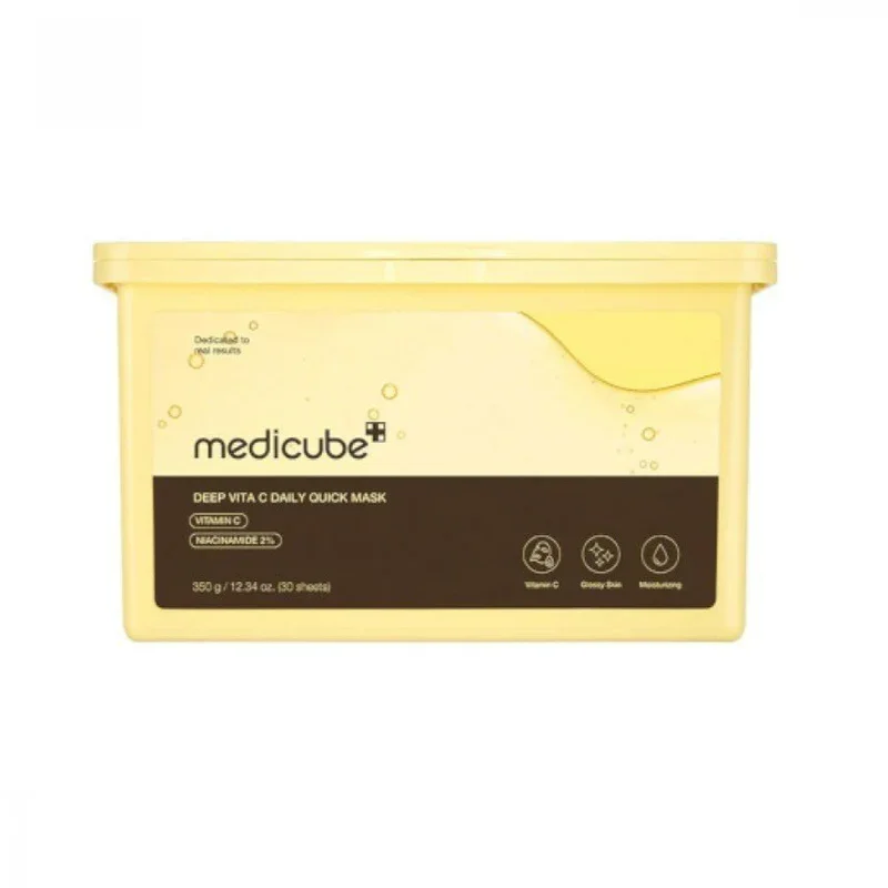 Медицинская маска для лица Medicube Deep Vita C Daily Quick Mask (30 шт.)
Медицинская маска для лица Medicube Deep Vita C Daily Quick Mask (30 шт.)