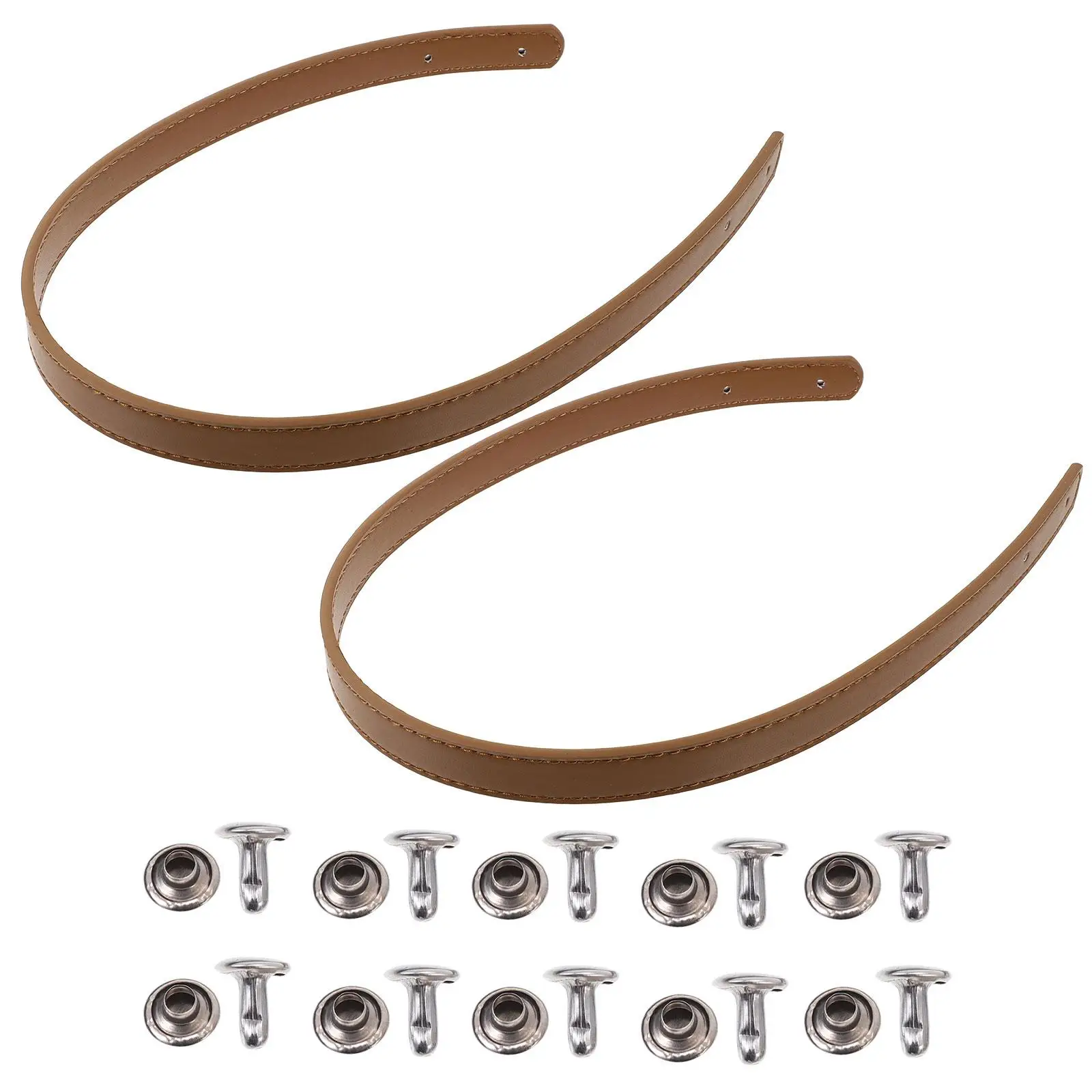 2 Set Rivet Strap Handbag Brown Belt Replacement Straps for Handbags Handles Chain
2 Set Rivet Strap Handbag Brown Belt Replacement Straps for Handbags Handles Chain