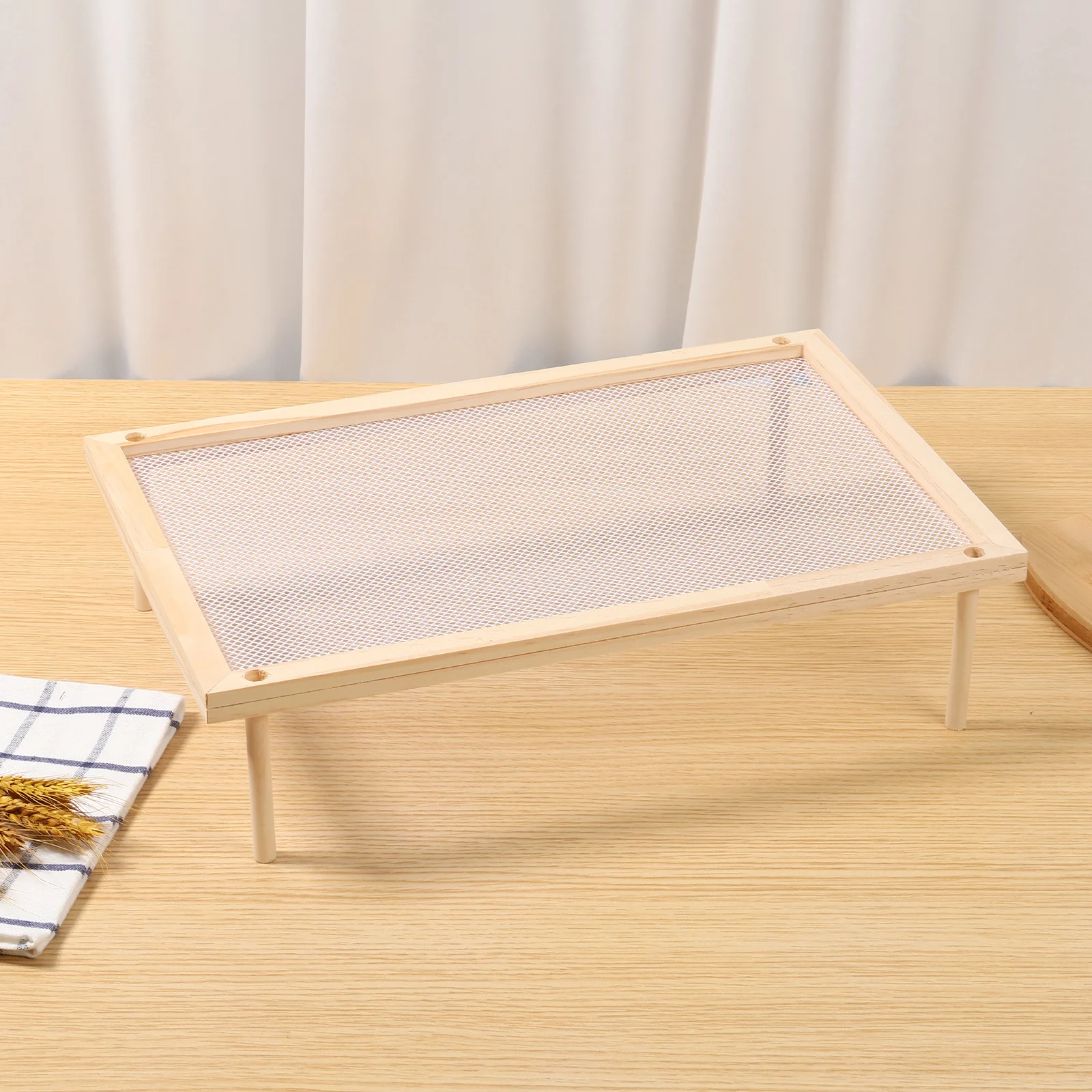 Herb Drying Rack Wood Pasta Drying Rack, Stackable Food Dryer with Net, Reliable Dehydration Tool Open Mesh Flat Drying Net Rack
Herb Drying Rack Wood Pasta Drying Rack, Stackable Food Dryer with Net, Reliable Dehydration Tool Open Mesh Flat Drying Net Rack