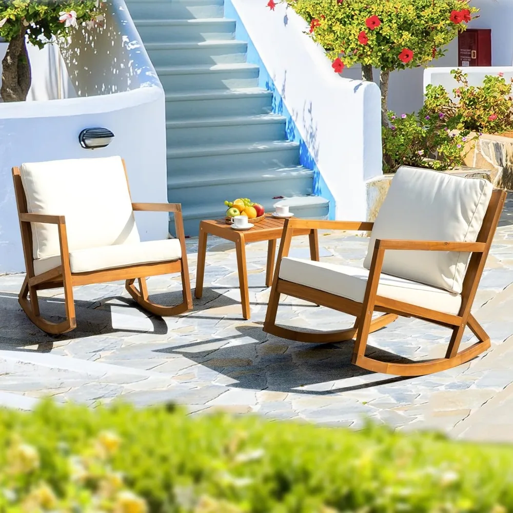 Rocking Chairs Design Heavy Duty 400lbs Capacity Wood Patio Bistro Set 3 Piece Outdoor
Rocking Chairs Design Heavy Duty 400lbs Capacity Wood Patio Bistro Set 3 Piece Outdoor