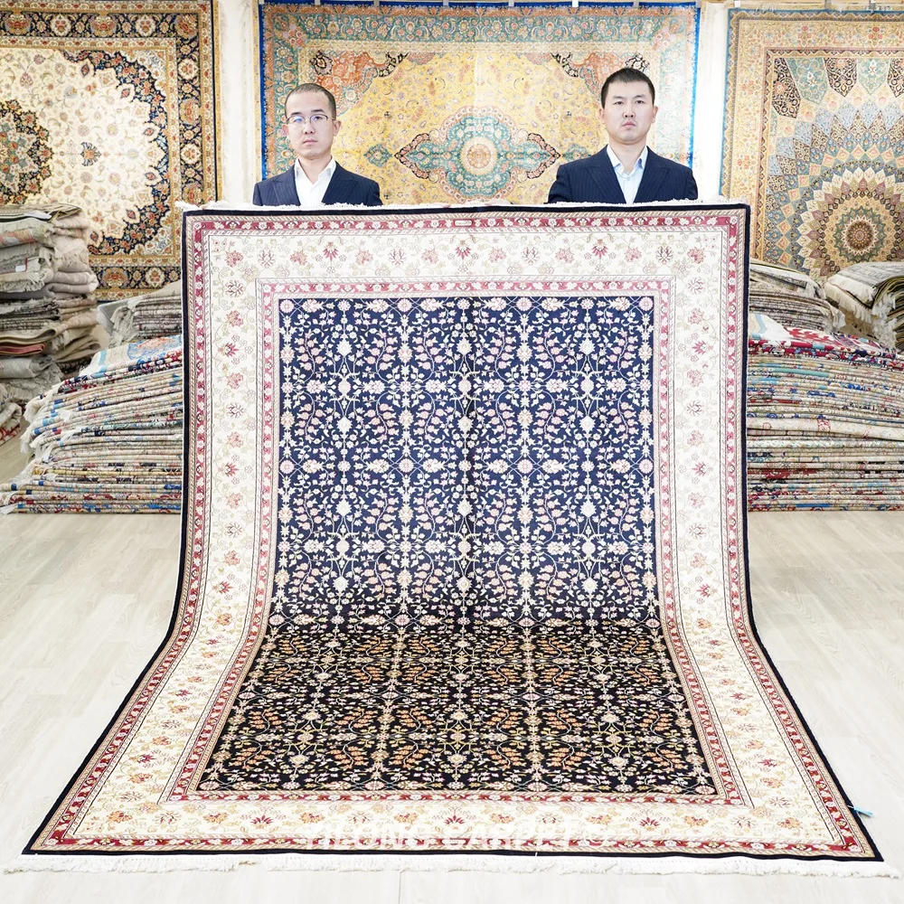 168x244cm Handwoven Silk Carpet All-Over Home Furniture Indoor Area Rug (HF327B)
168x244cm Handwoven Silk Carpet All-Over Home Furniture Indoor Area Rug (HF327B)