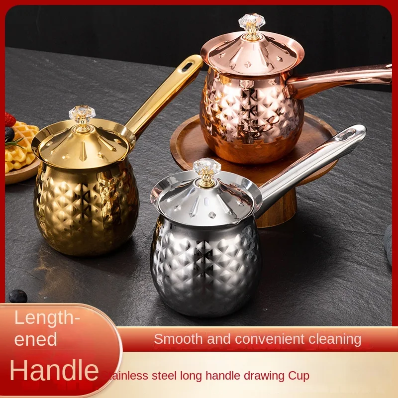 Stainless Steel Coffee Utensils Pointed Mouthed Flower Cup Milk Foam Cups Milk Making Cup Flower Vats Wax Melting Cup Wax
Stainless Steel Coffee Utensils Pointed Mouthed Flower Cup Milk Foam Cups Milk Making Cup Flower Vats Wax Melting Cup Wax