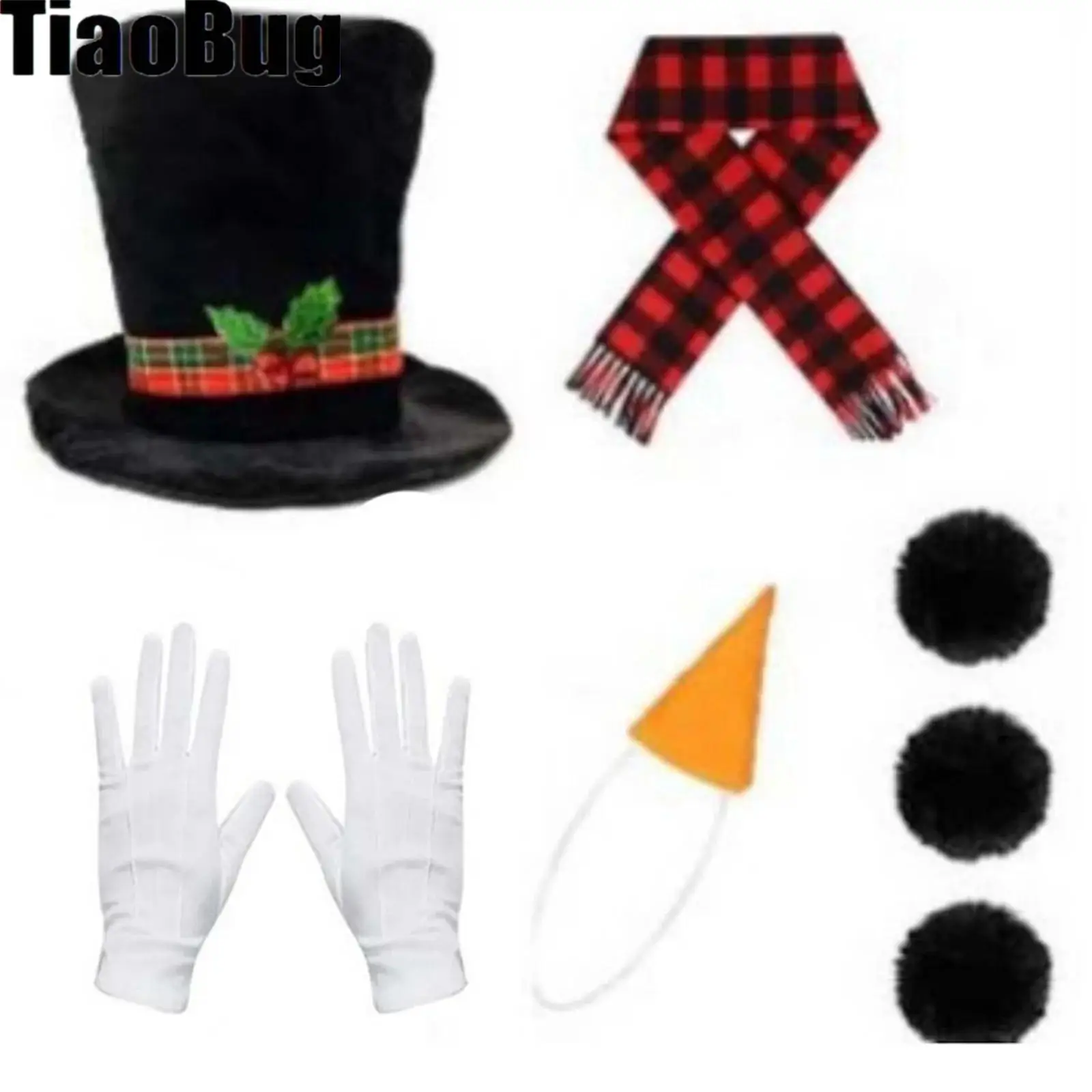 Snowman Costume Accessories Sets Christmas Costume Snowman Cosplay Hat Carrot Nose Scarf Gloves Pom Pom Balls Etc
Snowman Costume Accessories Sets Christmas Costume Snowman Cosplay Hat Carrot Nose Scarf Gloves Pom Pom Balls Etc