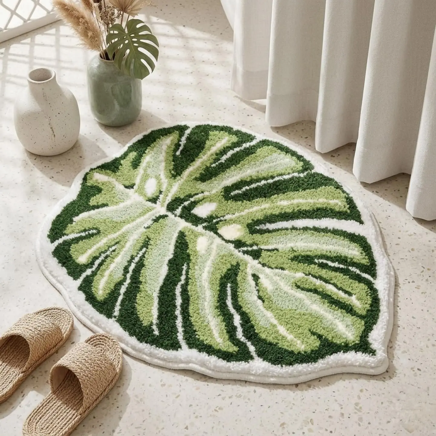 Monstera Leaf Bath Rug - Cute Green Non Slip Mat, Water Absorbent & Machine Washable
Monstera Leaf Bath Rug - Cute Green Non Slip Mat, Water Absorbent & Machine Washable
