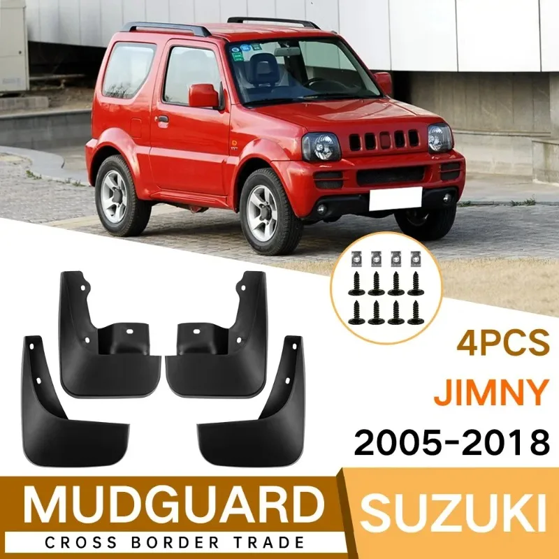 4 шт. для Suzuki Jimny 2005-2018 автомобильные шины, брызговики, прочные брызговики, индивидуальная посадка, защита от атмосферных воздействий, простая установка 
4 шт. для Suzuki Jimny 2005-2018 автомобильные шины, брызговики, прочные брызговики, индивидуальная посадка, защита от атмосферных воздействий, простая установка