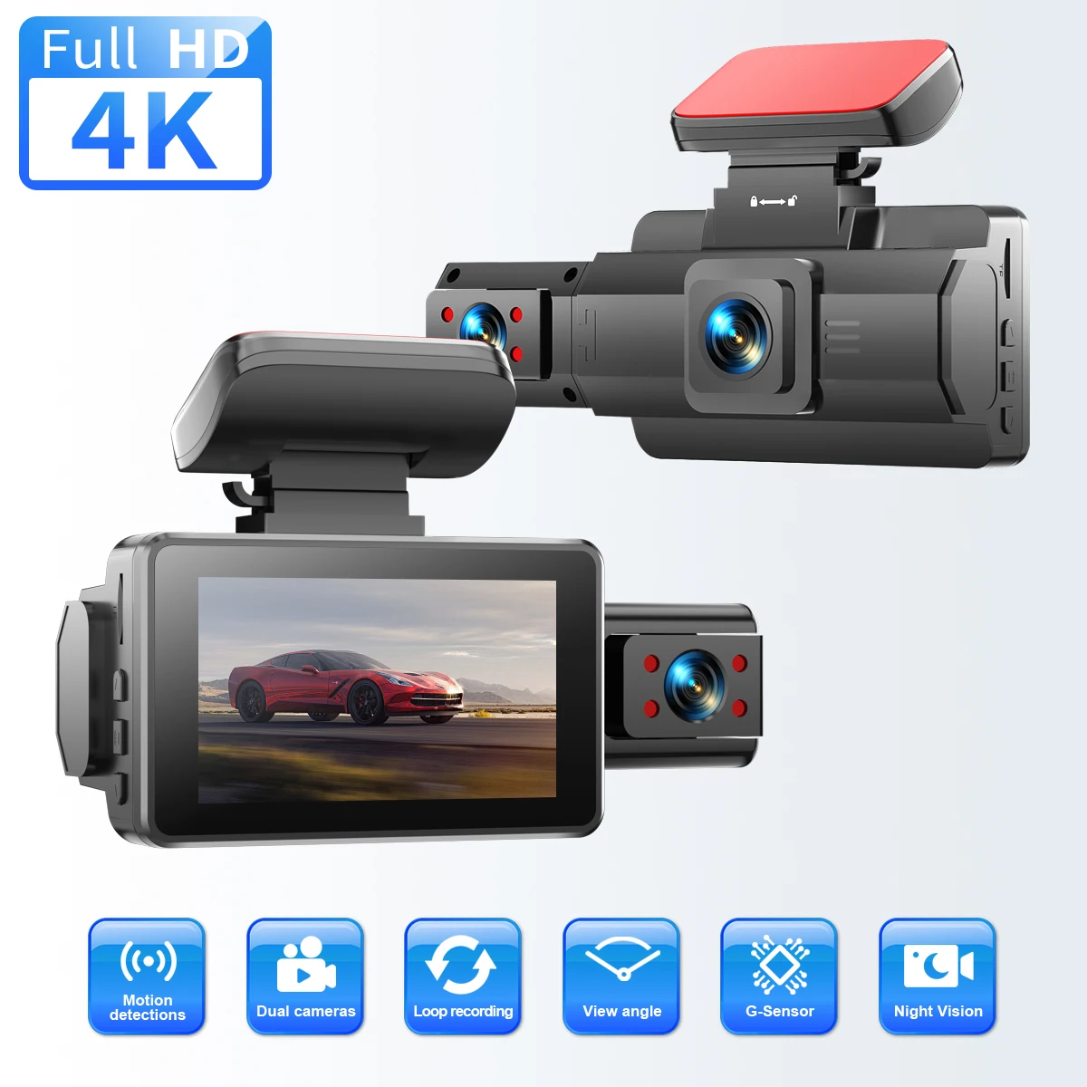 2025 Latest Dash Camera 32GB Card IR Night Vision 170° Wide Angle Loop Recording G-Sensor Motion Detection 24H Parking Mode
2025 Latest Dash Camera 32GB Card IR Night Vision 170° Wide Angle Loop Recording G-Sensor Motion Detection 24H Parking Mode