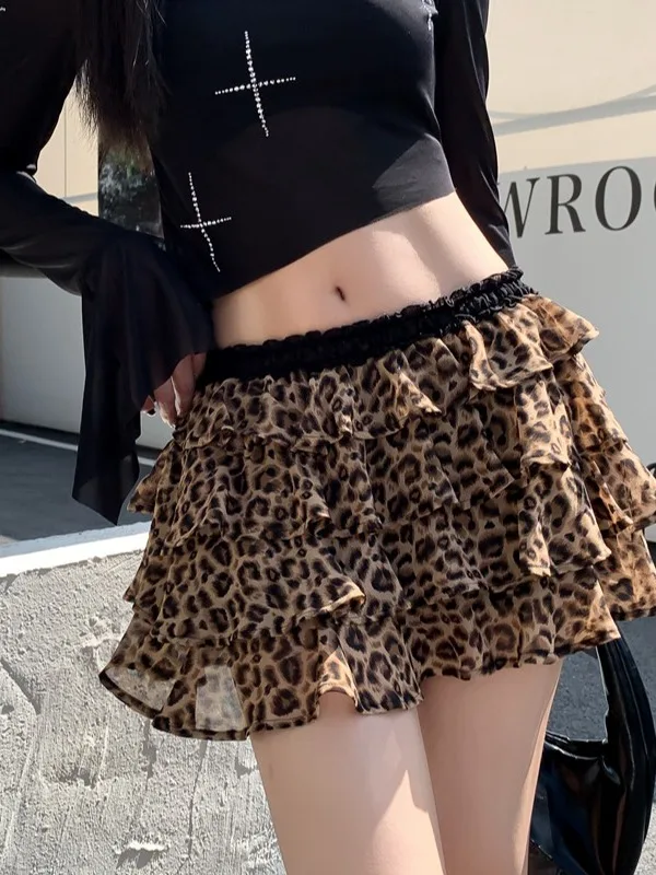 Summer Spicy Girl Retro Leopard Print Short Skirt Cake Style Mesh Soft Comfortable Low Waist Polyester High Elasticity Baking...
Summer Spicy Girl Retro Leopard Print Short Skirt Cake Style Mesh Soft Comfortable Low Waist Polyester High Elasticity Baking...