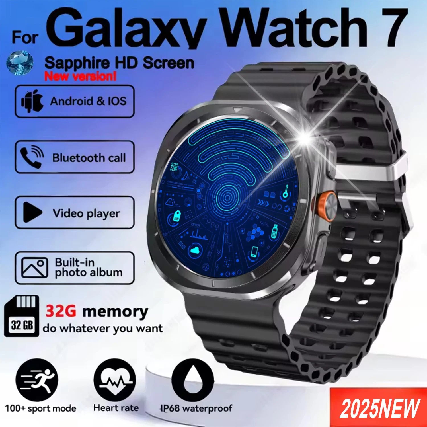 2025New Watch7 Ultra Support Korea GPS Compass For Samsung Galaxy NFC Smart Watch Outdoor Sport Man AMOLED BT Call 7 Smartwatch
2025New Watch7 Ultra Support Korea GPS Compass For Samsung Galaxy NFC Smart Watch Outdoor Sport Man AMOLED BT Call 7 Smartwatch