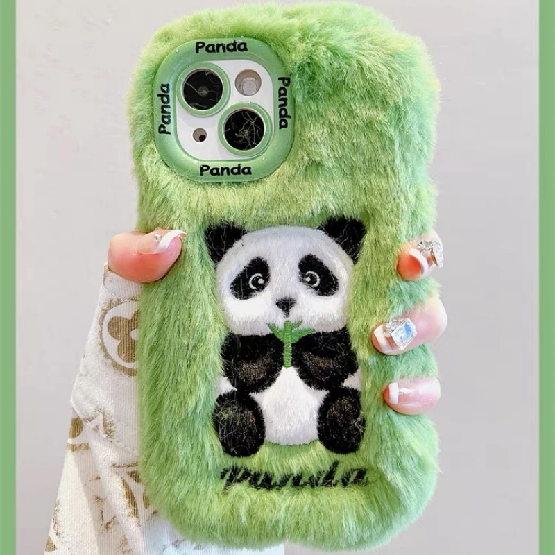 Cute Plush Embroidered Bamboo Panda Phone Case for iPhone 15 14 11 12 13 Pro Max, New Creative Women's Shockproof Luxury High-En
Cute Plush Embroidered Bamboo Panda Phone Case for iPhone 15 14 11 12 13 Pro Max, New Creative Women's Shockproof Luxury High-En