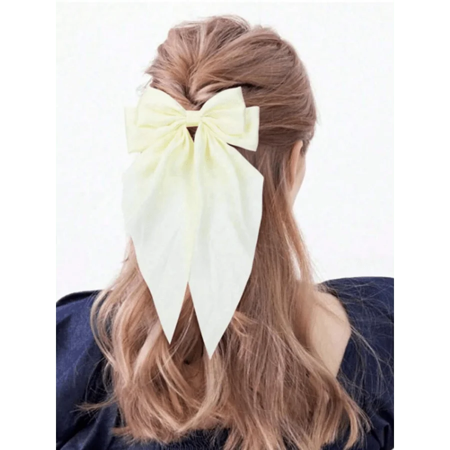 1Pcs Hair Bows Clips For Women, Black Bow White Bow Pink Bows Bow Hair Clips For Women Ribbons Bow Barrettes Satin Hair Bows Long Tail Clips On Bows Party Hair Accessories Valentine's Day Valentines Claw Clips, School Stuff
1Pcs Hair Bows Clips For Women, Black Bow White Bow Pink Bows Bow Hair Clips For Women Ribbons Bow Barrettes Satin Hair Bows Long Tail Clips On Bows Party Hair Accessories Valentine's Day Valentines Claw Clips, School Stuff