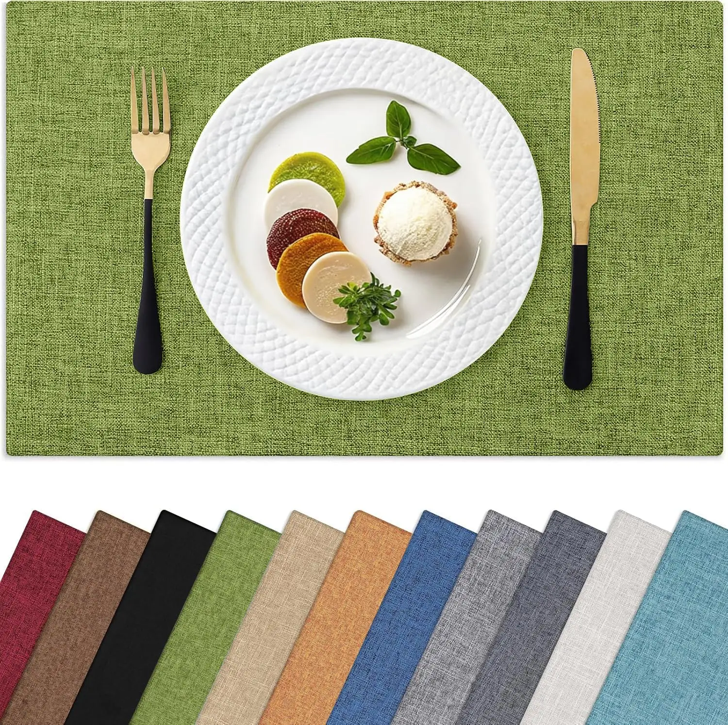 Cloths Placemats for Dining Table Set of 6, Heat Resistant Washable Cotton Linen Blend Table Mats
Cloths Placemats for Dining Table Set of 6, Heat Resistant Washable Cotton Linen Blend Table Mats