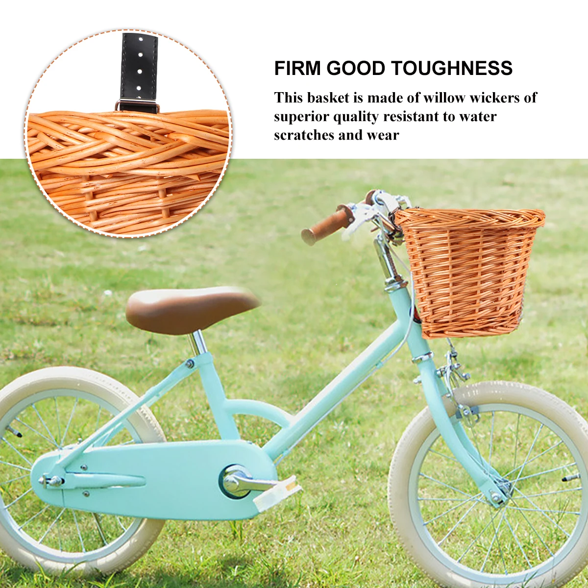 Wicker Basket Sturdy Bike Accessories Baskets Phone Holder Small Bicycle Wooden for Large Size Heavy Duty
Wicker Basket Sturdy Bike Accessories Baskets Phone Holder Small Bicycle Wooden for Large Size Heavy Duty