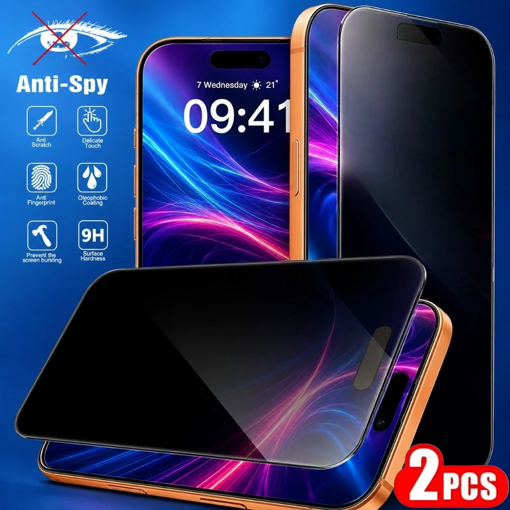 2Pcs Anti Spy Full Screen Protector for iPhone 17 16 15 14 Pro Max Air 14 15 Plus Tempered Glass For iPhone 13 12 11 Pro 17e 16e
2Pcs Anti Spy Full Screen Protector for iPhone 17 16 15 14 Pro Max Air 14 15 Plus Tempered Glass For iPhone 13 12 11 Pro 17e 16e