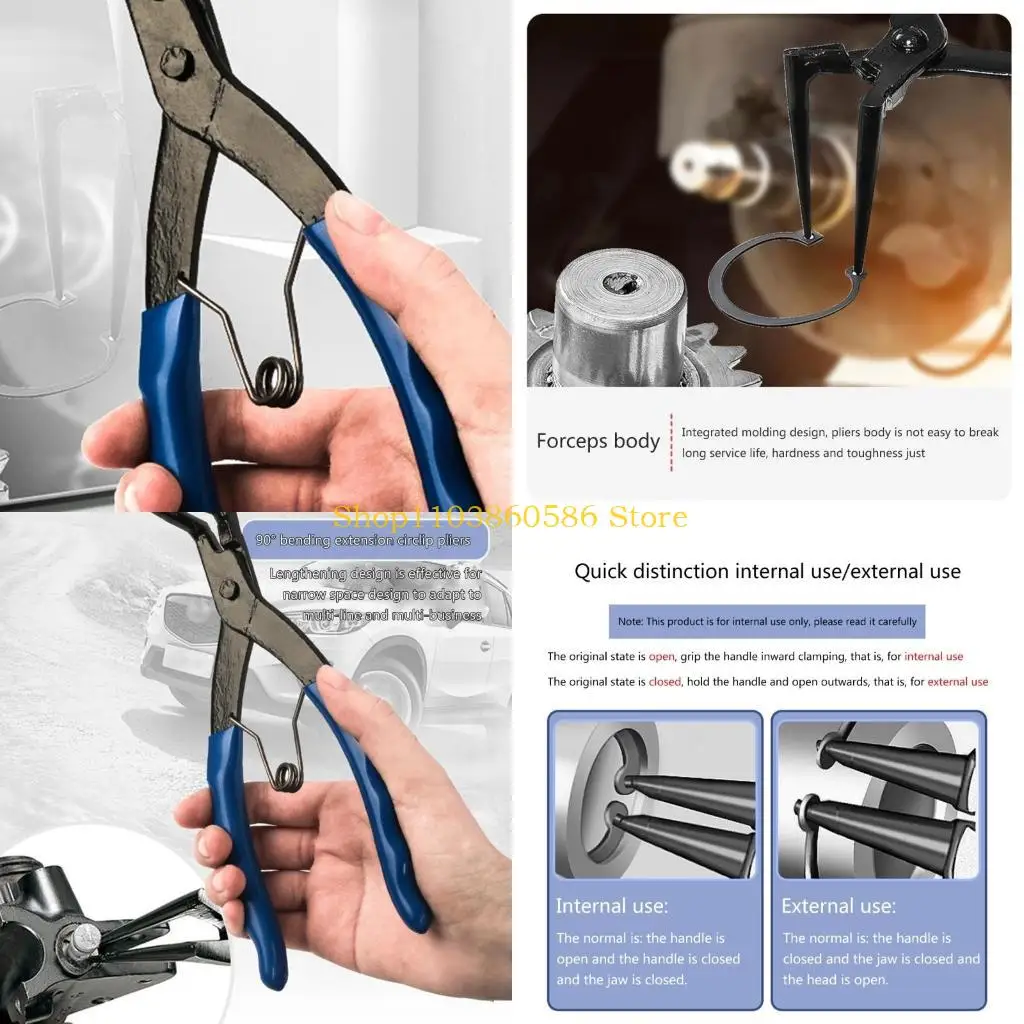 242A Ring Pliers Heavy Duty 90-degree Long Nose Internal Ring Retaining Circlip
242A Ring Pliers Heavy Duty 90-degree Long Nose Internal Ring Retaining Circlip