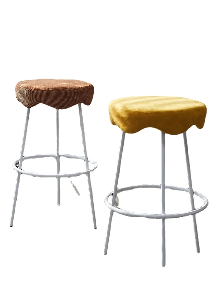 Qf Corduroy Bar Stool round a High Stool Milk Tea Shop Cashier Chair Bar Chair
Qf Corduroy Bar Stool round a High Stool Milk Tea Shop Cashier Chair Bar Chair