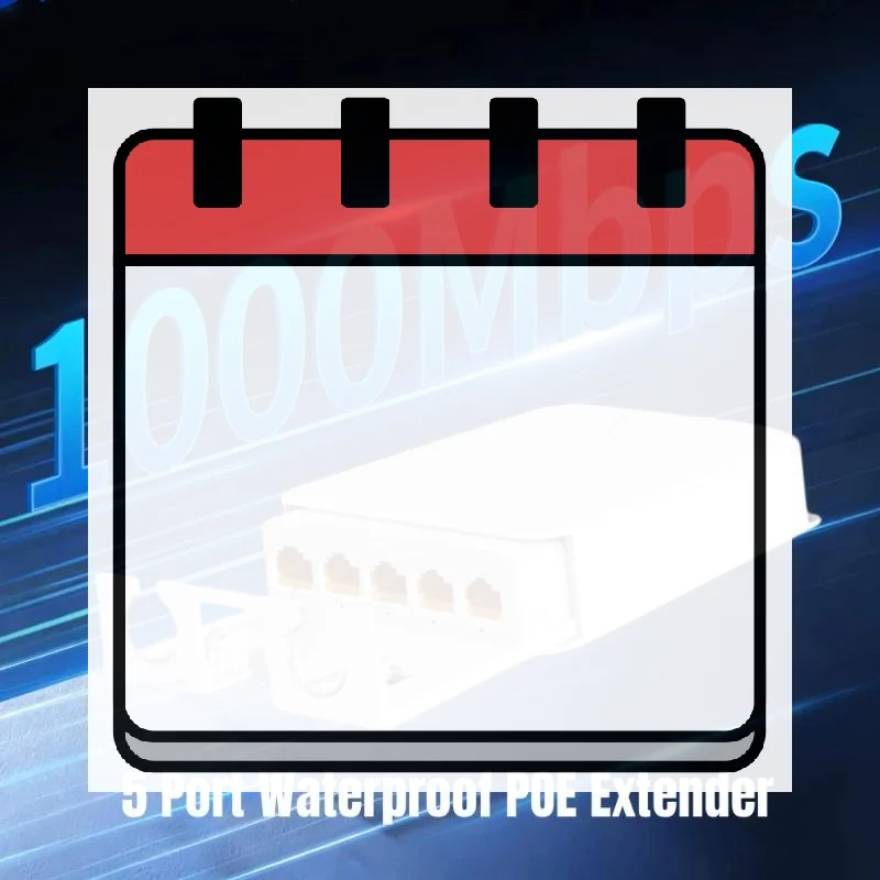5 Port Waterproof POE Extender With 1000Mbps Gigabit Speed Stable Transmission For Outdoor Security Camera Network Extension
5 Port Waterproof POE Extender With 1000Mbps Gigabit Speed Stable Transmission For Outdoor Security Camera Network Extension