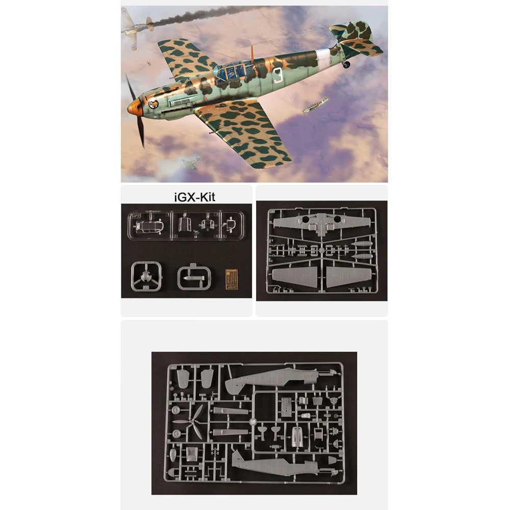 HobbyBoss 81793 1/48 Scale BF109 BF-109 BF109E Bf109E-4 Fighter Plane Aircraft Airplane Plastic Assembly Model Building Kit
HobbyBoss 81793 1/48 Scale BF109 BF-109 BF109E Bf109E-4 Fighter Plane Aircraft Airplane Plastic Assembly Model Building Kit