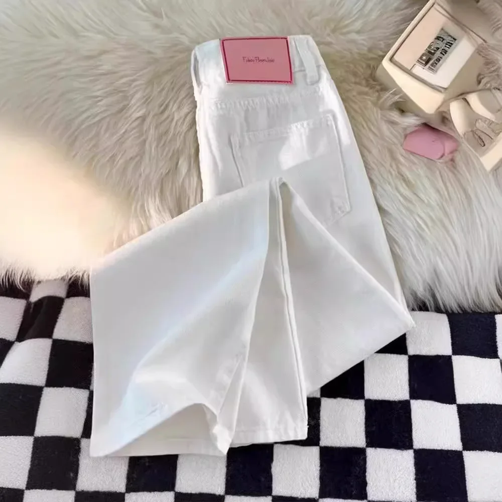 High Waist Wide Leg White Skinny Jeans Women's Summer New Loose Small Size Slimming Floor-Length Straight Cut Trousers
High Waist Wide Leg White Skinny Jeans Women's Summer New Loose Small Size Slimming Floor-Length Straight Cut Trousers