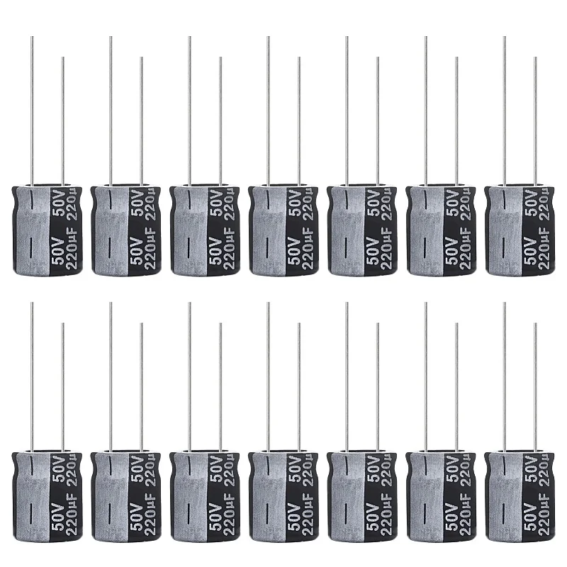220uF 50V Capacitor 220μF 50V Aluminium Electrolytic Capacitor 10x13MM Electrolytic Capacitors 220uF MFD 105°C (Pack of 15)
220uF 50V Capacitor 220μF 50V Aluminium Electrolytic Capacitor 10x13MM Electrolytic Capacitors 220uF MFD 105°C (Pack of 15)