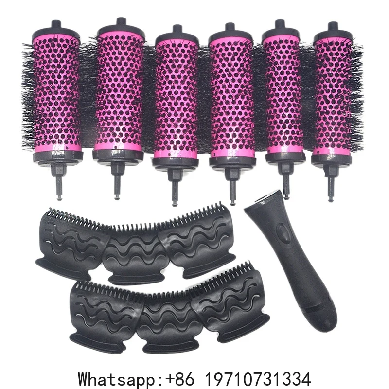 6pcs/set 3 Sizes Detachable Handle Hair Roller Brush with Positioning Clips Aluminum Ceramic Barrel Curler Comb Hairdresser
6pcs/set 3 Sizes Detachable Handle Hair Roller Brush with Positioning Clips Aluminum Ceramic Barrel Curler Comb Hairdresser