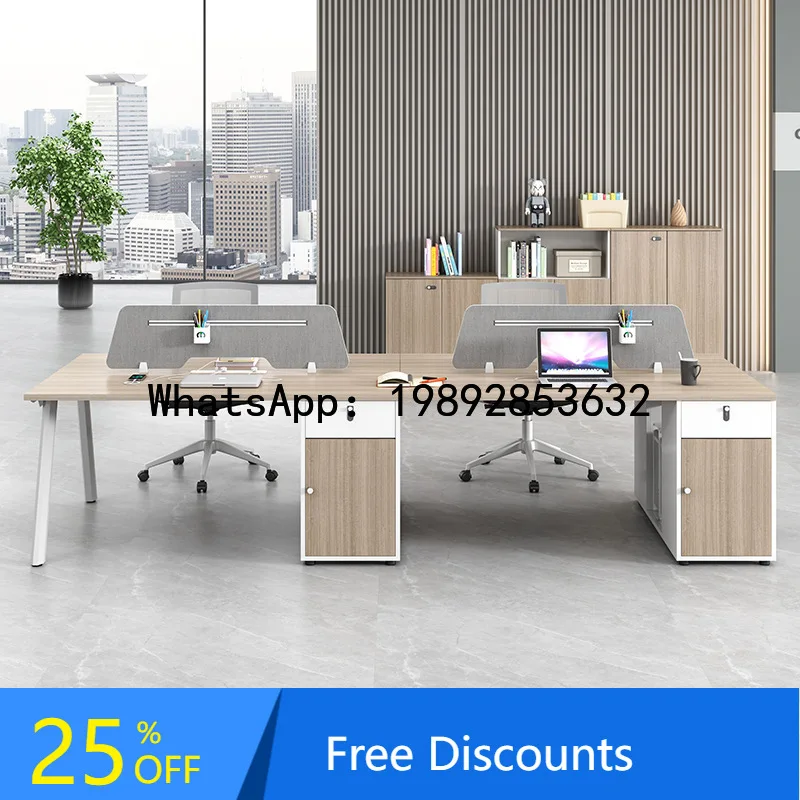 B1 Office Desk and Chair Set for 4-6 People, Simple Modern Computer Desk with Screen, Employee Card Seat
B1 Office Desk and Chair Set for 4-6 People, Simple Modern Computer Desk with Screen, Employee Card Seat