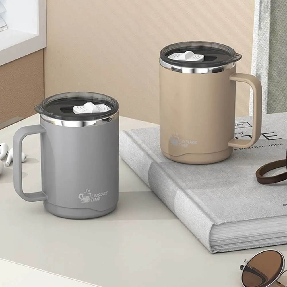 304 Stainless Steel Insulated Mug Heat-resistant Double-layer Milk Coffee Cup Large Capacity With Handle Milk Tea Cup Milk
304 Stainless Steel Insulated Mug Heat-resistant Double-layer Milk Coffee Cup Large Capacity With Handle Milk Tea Cup Milk