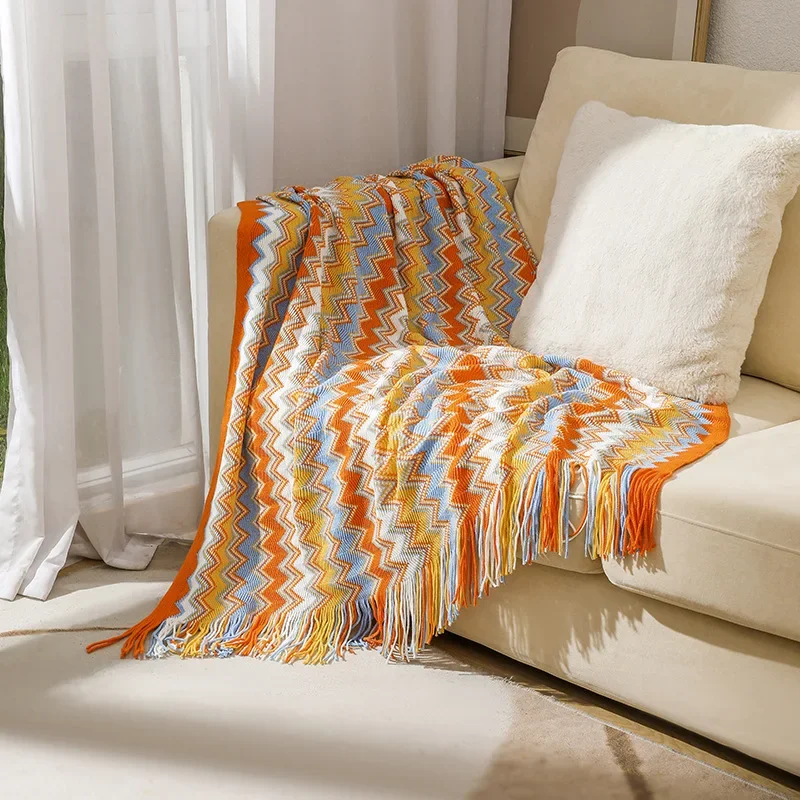 Nordic Knitted Blankets Bohemian Plaid Throw Blanket Sofa Cover With Tassels Travel Leisure Bed Cover Blanket boho Bedspread
Nordic Knitted Blankets Bohemian Plaid Throw Blanket Sofa Cover With Tassels Travel Leisure Bed Cover Blanket boho Bedspread