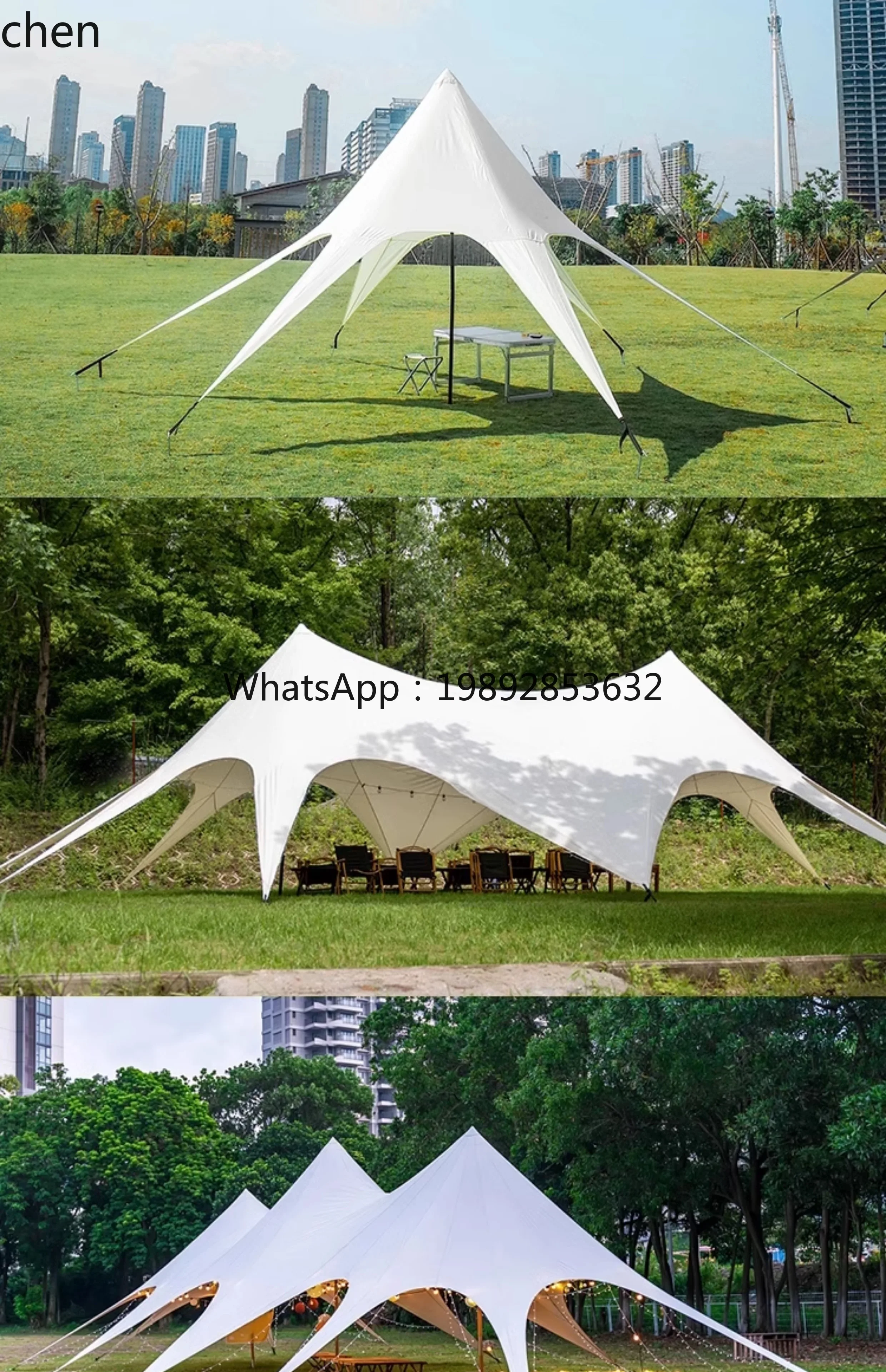 HW15camp Wanzhong Mountain canopy large base tent single peak double peak three peak cloud top sun protection
HW15camp Wanzhong Mountain canopy large base tent single peak double peak three peak cloud top sun protection