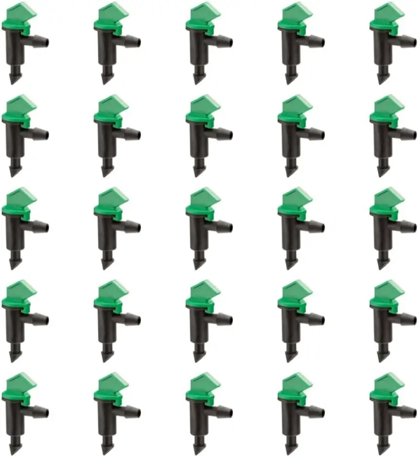 4 GPH Drip Irrigation Emitters, 25-Pack with Shutoff, Easy Clean
4 GPH Drip Irrigation Emitters, 25-Pack with Shutoff, Easy Clean
