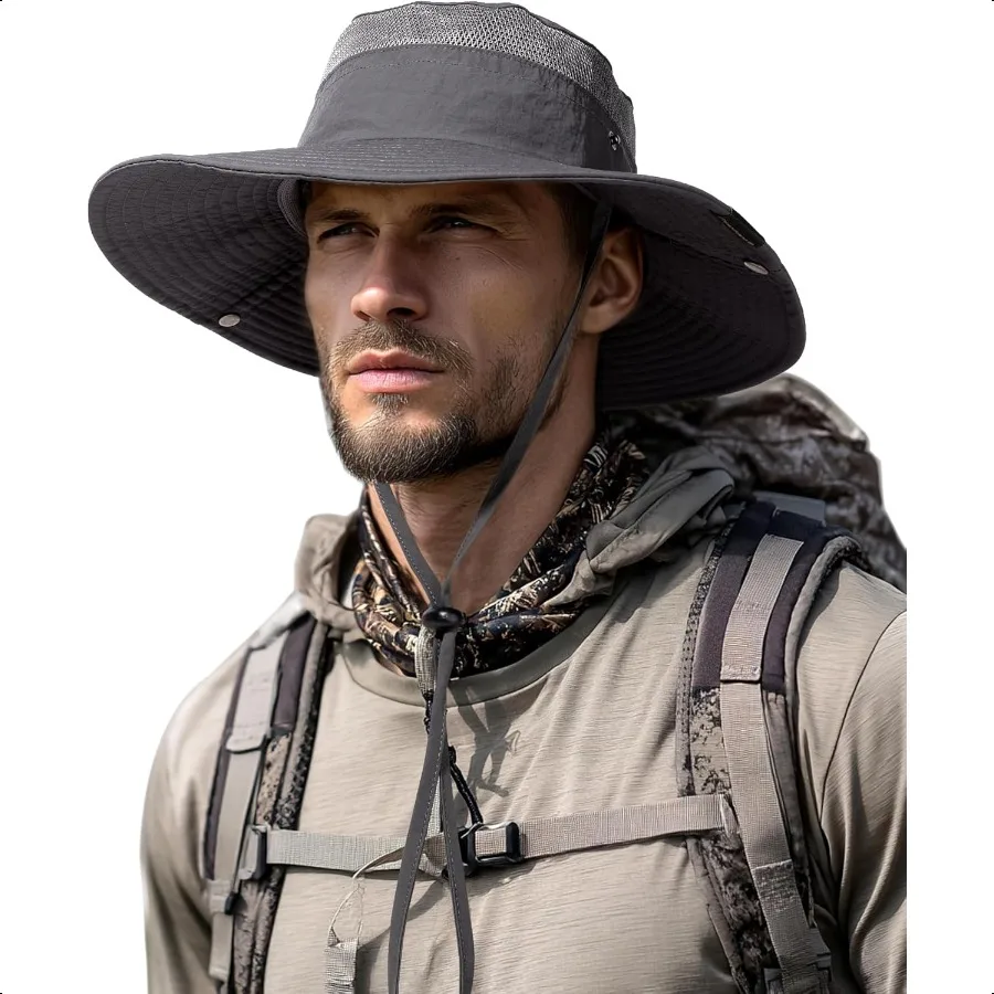 Sun Hats for Women Men Breathable Wide Brim Fishing Hat Hiking Summer UV Protection Bucket Hats UPF 80+
Sun Hats for Women Men Breathable Wide Brim Fishing Hat Hiking Summer UV Protection Bucket Hats UPF 80+