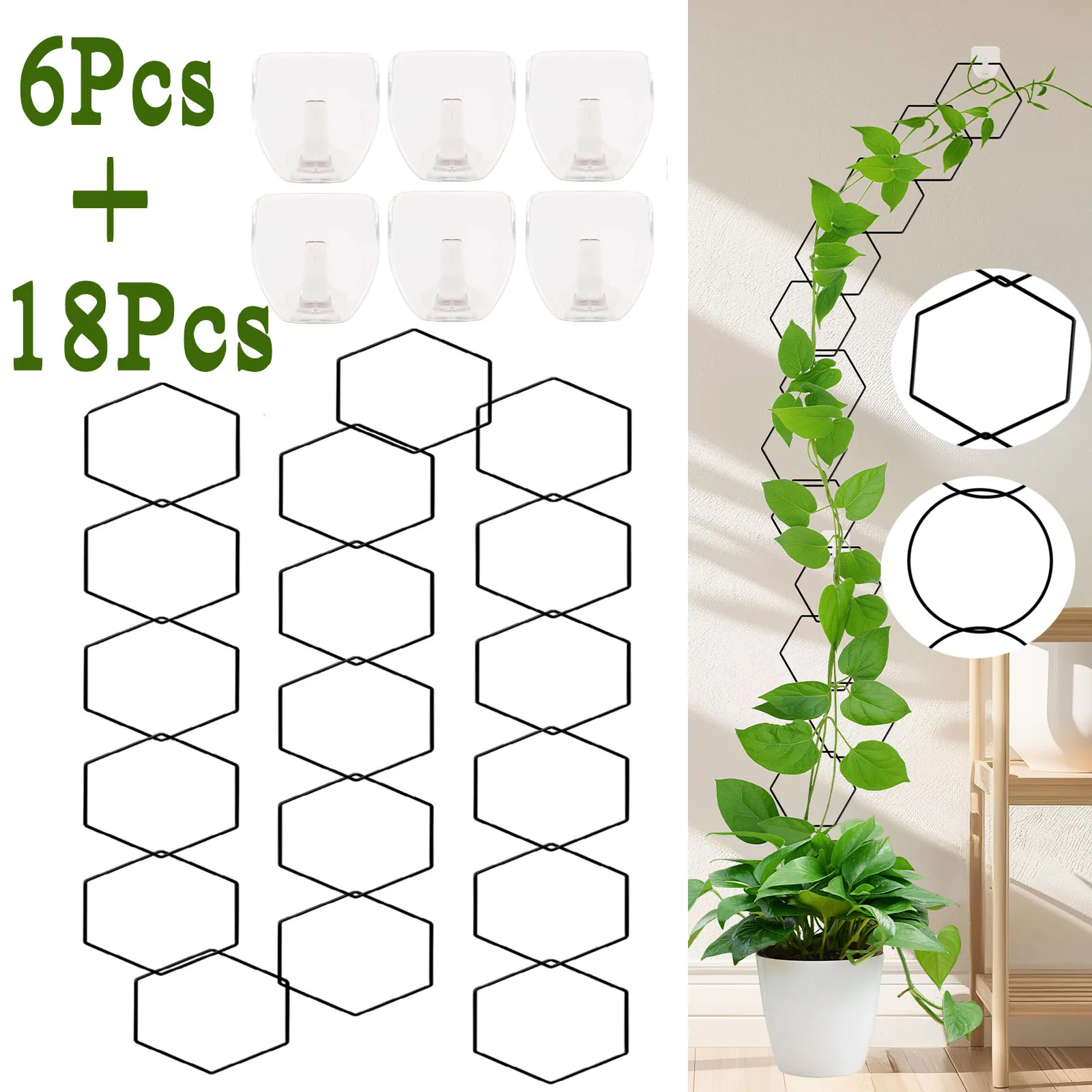 18Pcs Plant Support Plants Climbing Chain Trellis Indoor Plant Pot Stand Waterproof Wall Trellis Garden Decorative Accessories
18Pcs Plant Support Plants Climbing Chain Trellis Indoor Plant Pot Stand Waterproof Wall Trellis Garden Decorative Accessories