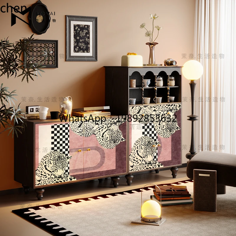 Retro Leopard Sideboard Tea Cabinet Solid Wood Storage Integrated Living Room Sofa Side Leisure Coffee Cabinet
Retro Leopard Sideboard Tea Cabinet Solid Wood Storage Integrated Living Room Sofa Side Leisure Coffee Cabinet