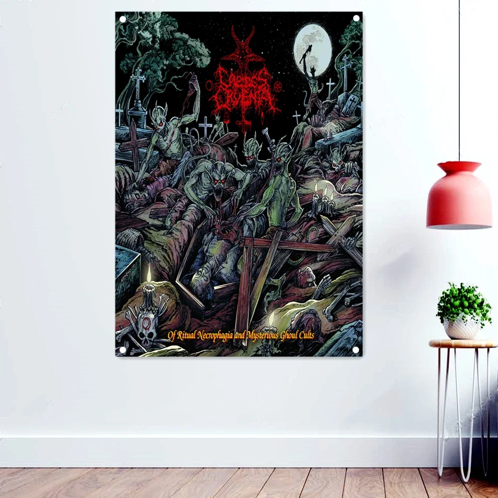 Corpse Demon Horror Disgusting Art Banners Hanging Cloth Home Decoration Death Metal Music Posters Wall Art Rock Band Icon Flags
Corpse Demon Horror Disgusting Art Banners Hanging Cloth Home Decoration Death Metal Music Posters Wall Art Rock Band Icon Flags