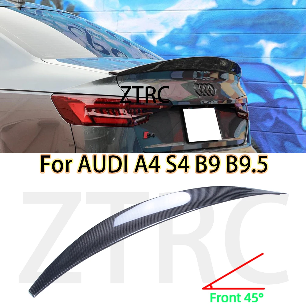 Car Spoiler For Audi A4 S4 B9 B9.5 Sedan HK Style Real carbon fiber material Rear Spoiler Trunk wing 2016-2024
Car Spoiler For Audi A4 S4 B9 B9.5 Sedan HK Style Real carbon fiber material Rear Spoiler Trunk wing 2016-2024