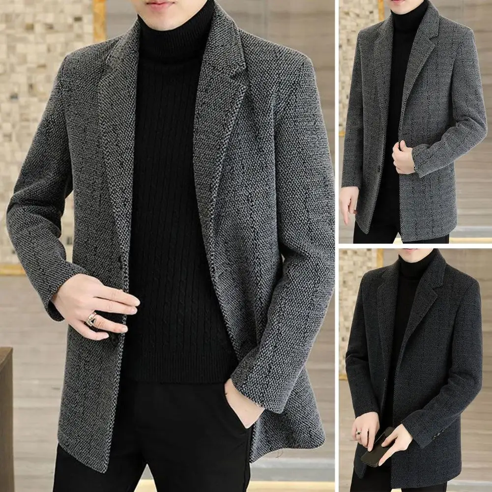 Suit Jacket Men Winter Suit Coat Men's Slim Fit Woolen Business Jacket With Lapel Long Sleeve Two Button Suit For Autumn
Suit Jacket Men Winter Suit Coat Men's Slim Fit Woolen Business Jacket With Lapel Long Sleeve Two Button Suit For Autumn