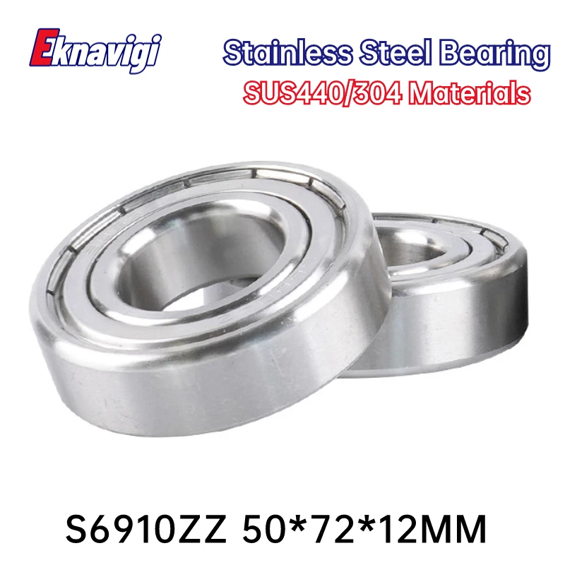 1PCS Micro Bearing 440/304 Stainless Steel Bearing S6910ZZ 50*72*12MM Waterproof Corrosion Resistant Deep Groove Ball Bearings
1PCS Micro Bearing 440/304 Stainless Steel Bearing S6910ZZ 50*72*12MM Waterproof Corrosion Resistant Deep Groove Ball Bearings