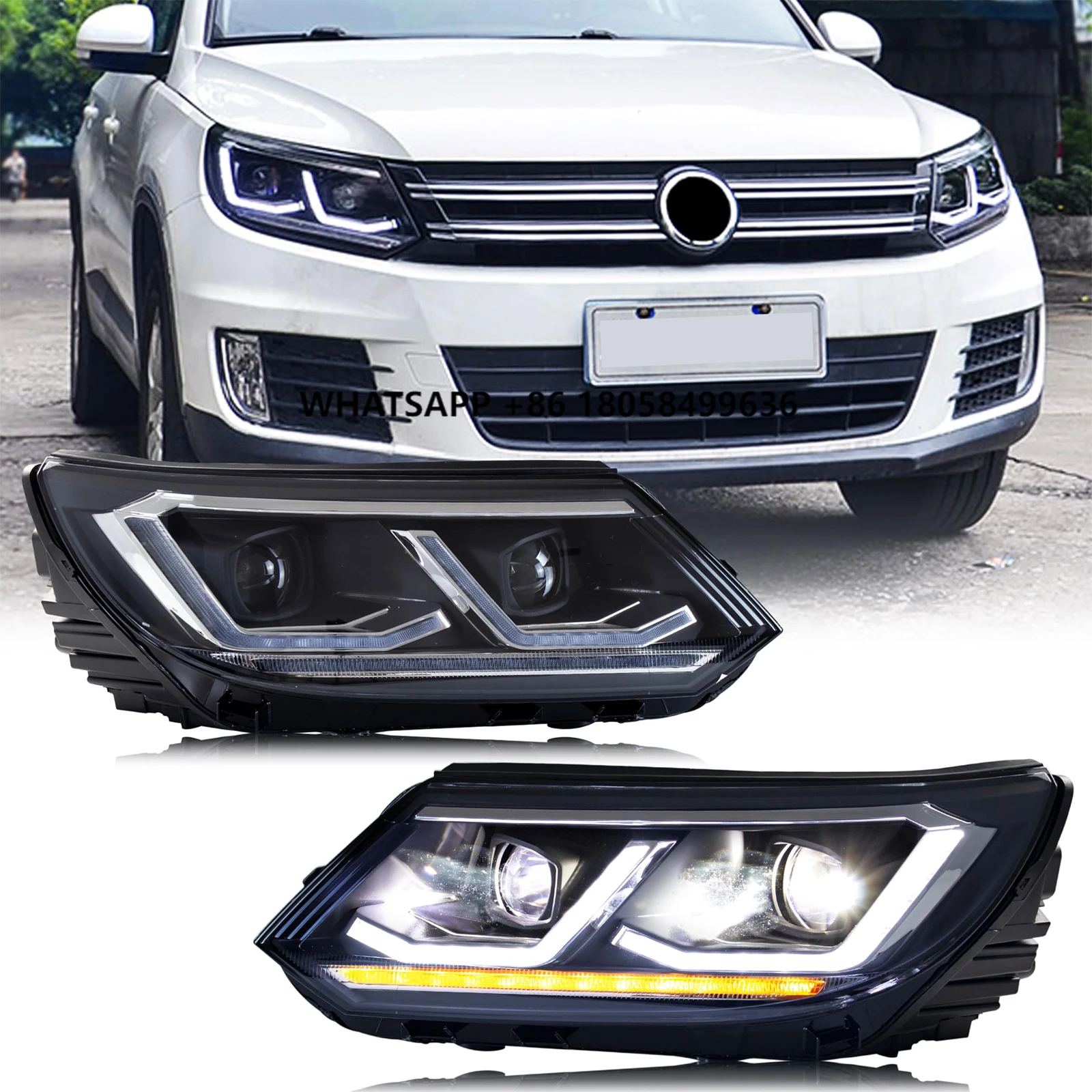 TT-ABC Factory LED Headlight for 2012-2017 Volkswagn Tiguan Start Animation Sequence Signal Accessory HeadLamp Assembly
TT-ABC Factory LED Headlight for 2012-2017 Volkswagn Tiguan Start Animation Sequence Signal Accessory HeadLamp Assembly