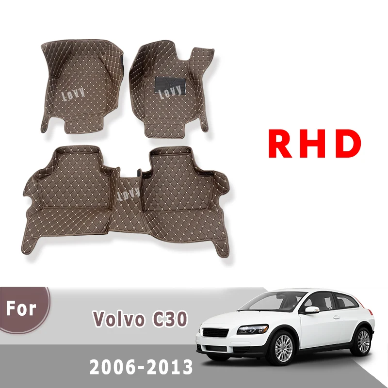 Коврики для пола автомобиля (правый руль) для Volvo C30 2006-2013, кожаные, аксессуары для салона авто, автозапчасти
Коврики для пола автомобиля (правый руль) для Volvo C30 2006-2013, кожаные, аксессуары для салона авто, автозапчасти